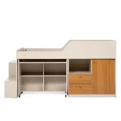 DECOCASA - Cama Aila Off White 1.5 Plazas