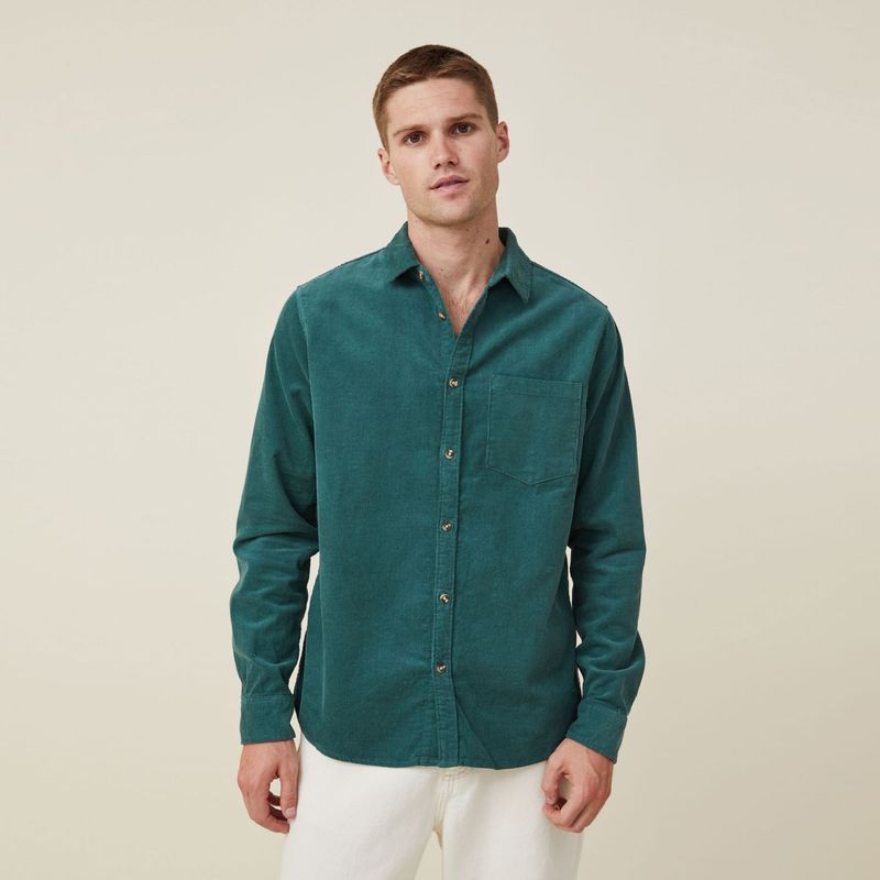 COTTON ON - Camisa Manga Larga Algodón Hombre Cotton On