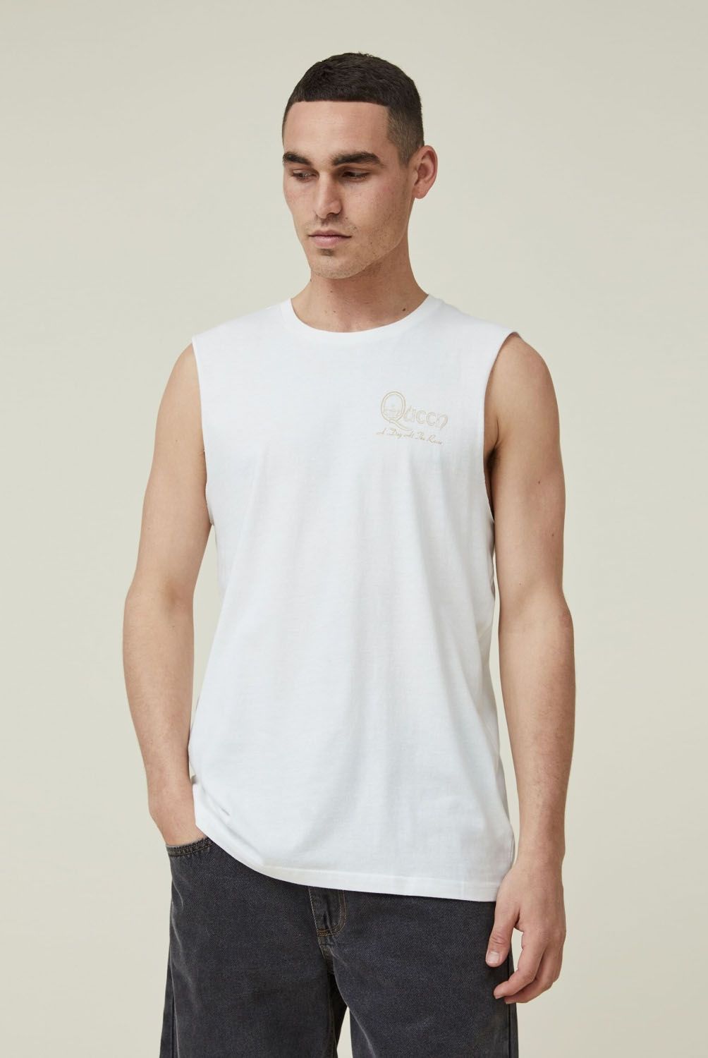 COTTON ON - Polera Sin Mangas Algodón Hombre Cotton On