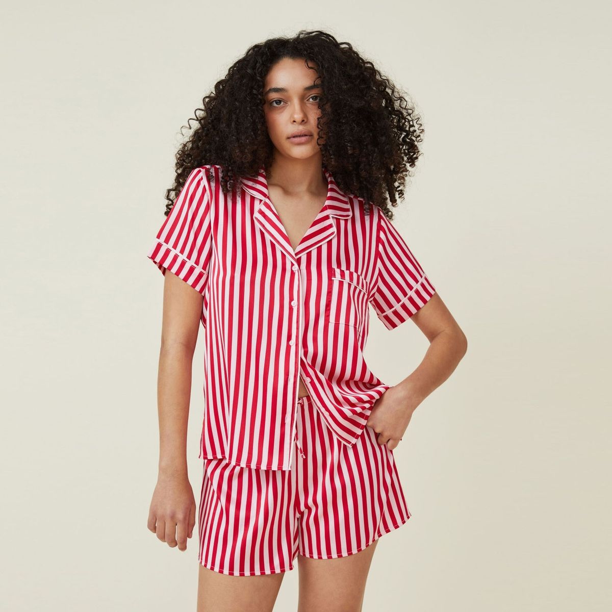 COTTON ON - Pijama Satin Set Mujer Cotton On