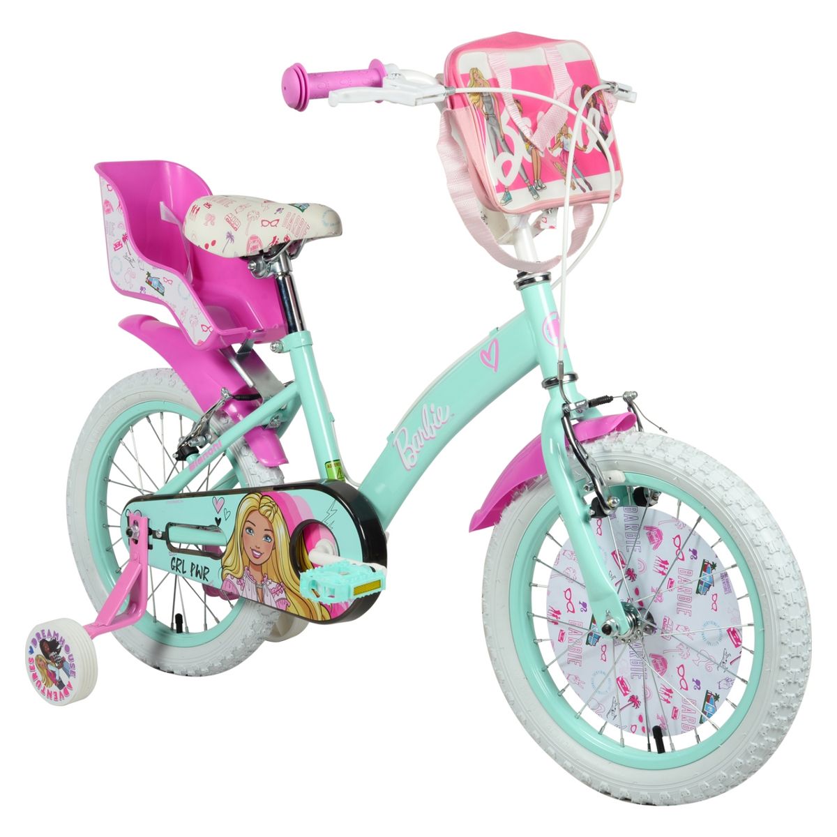 BIANCHI - Bicicleta Barbie Aro 16 Infantil Niña Bianchi