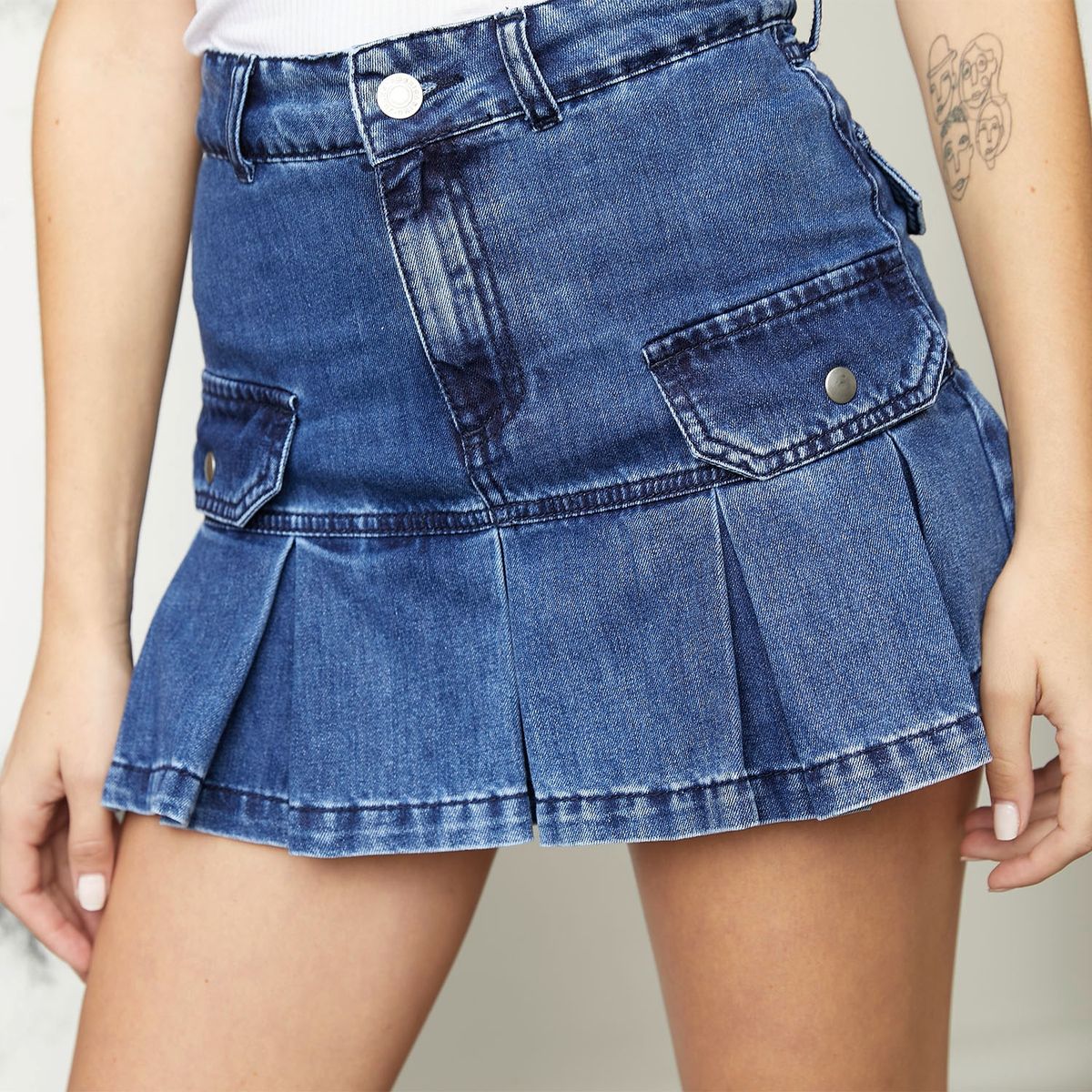 AMERICANINO - Falda Corta Algodón Mujer Americanino