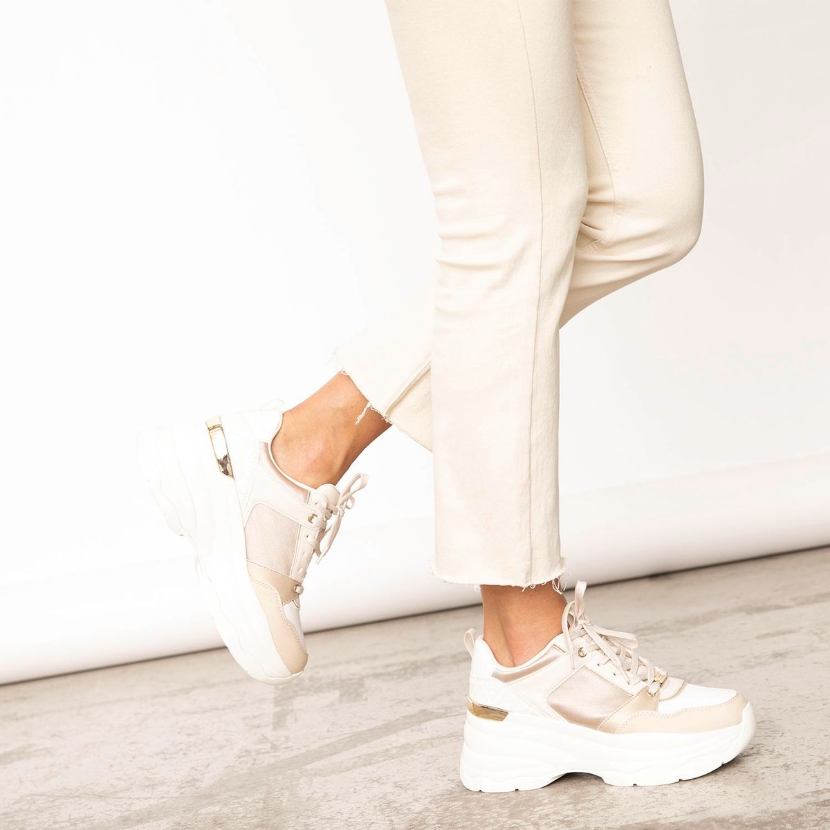 ALDO - Iconimax Zapatilla Urbana Mujer Beige Aldo