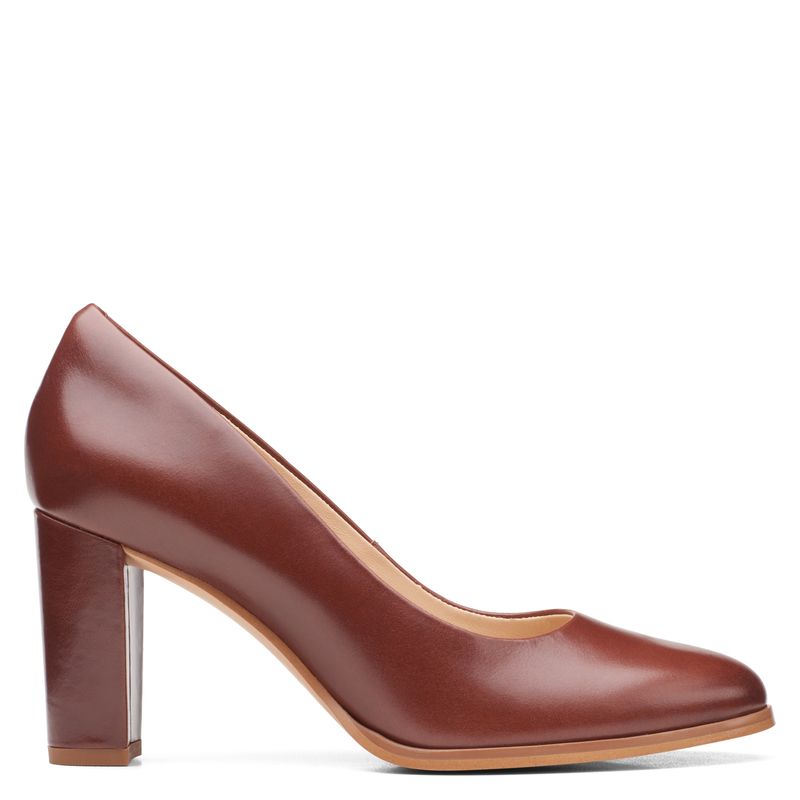 CLARKS - Zapato Formal Mujer Cuero Café Clarks