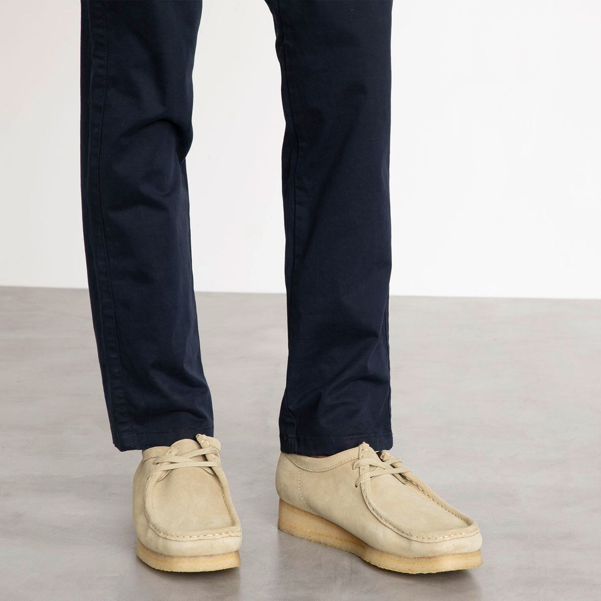 CLARKS - Wallabee Zapato Casual Hombre Cuero Beige Clarks