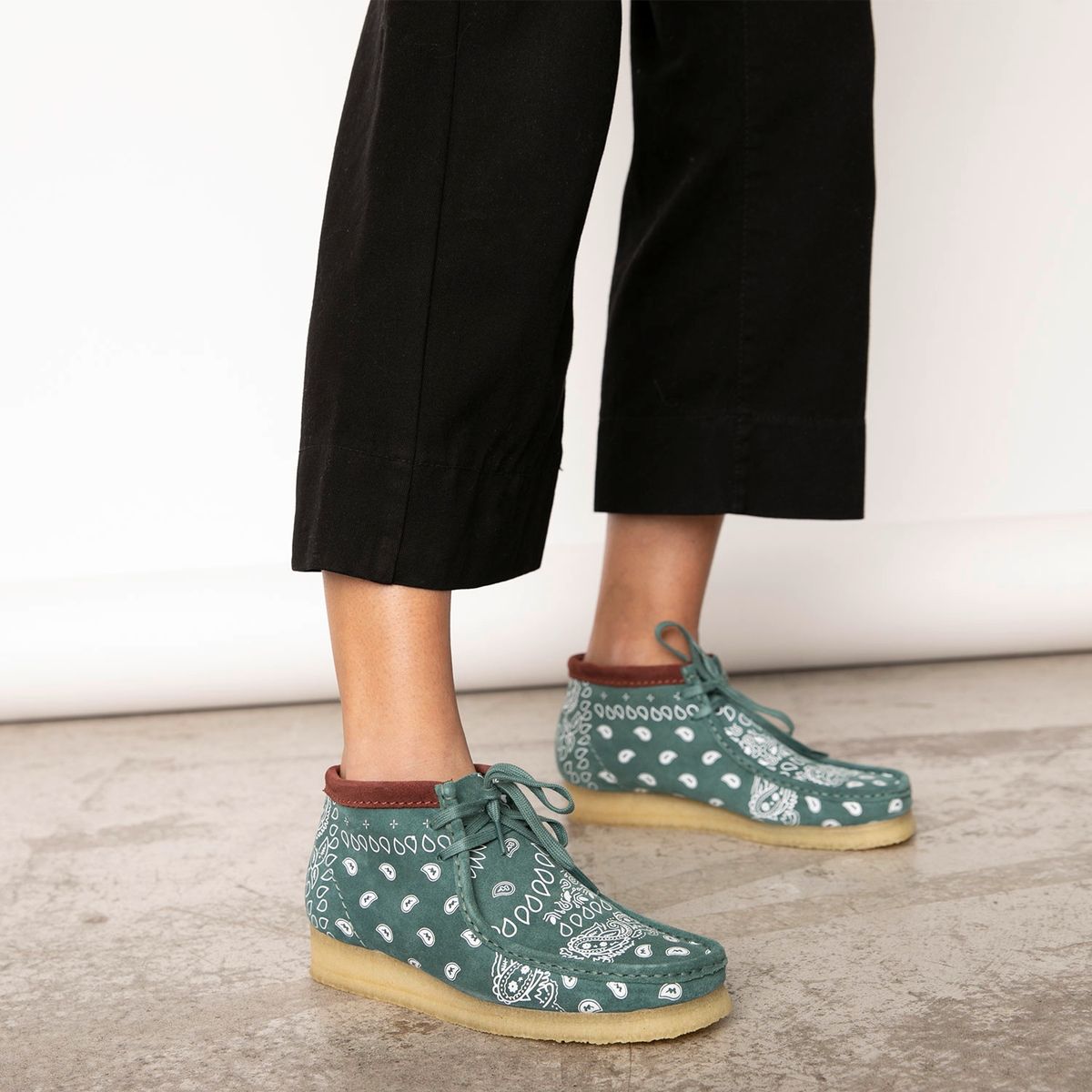 CLARKS - Zapato Casual Mujer Cuero Verde Clarks