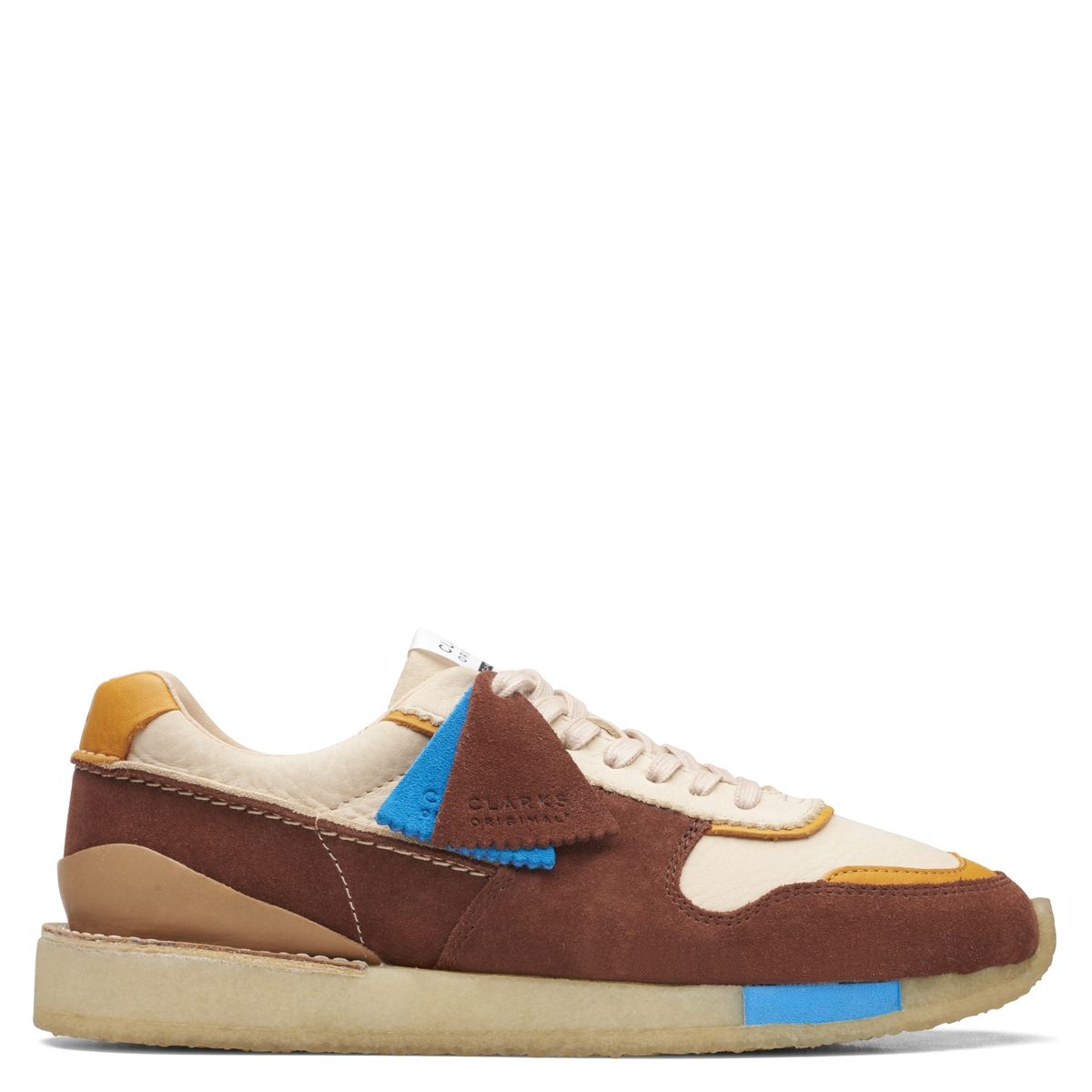 CLARKS - Zapatilla Urbana Hombre Cuero Café Clarks