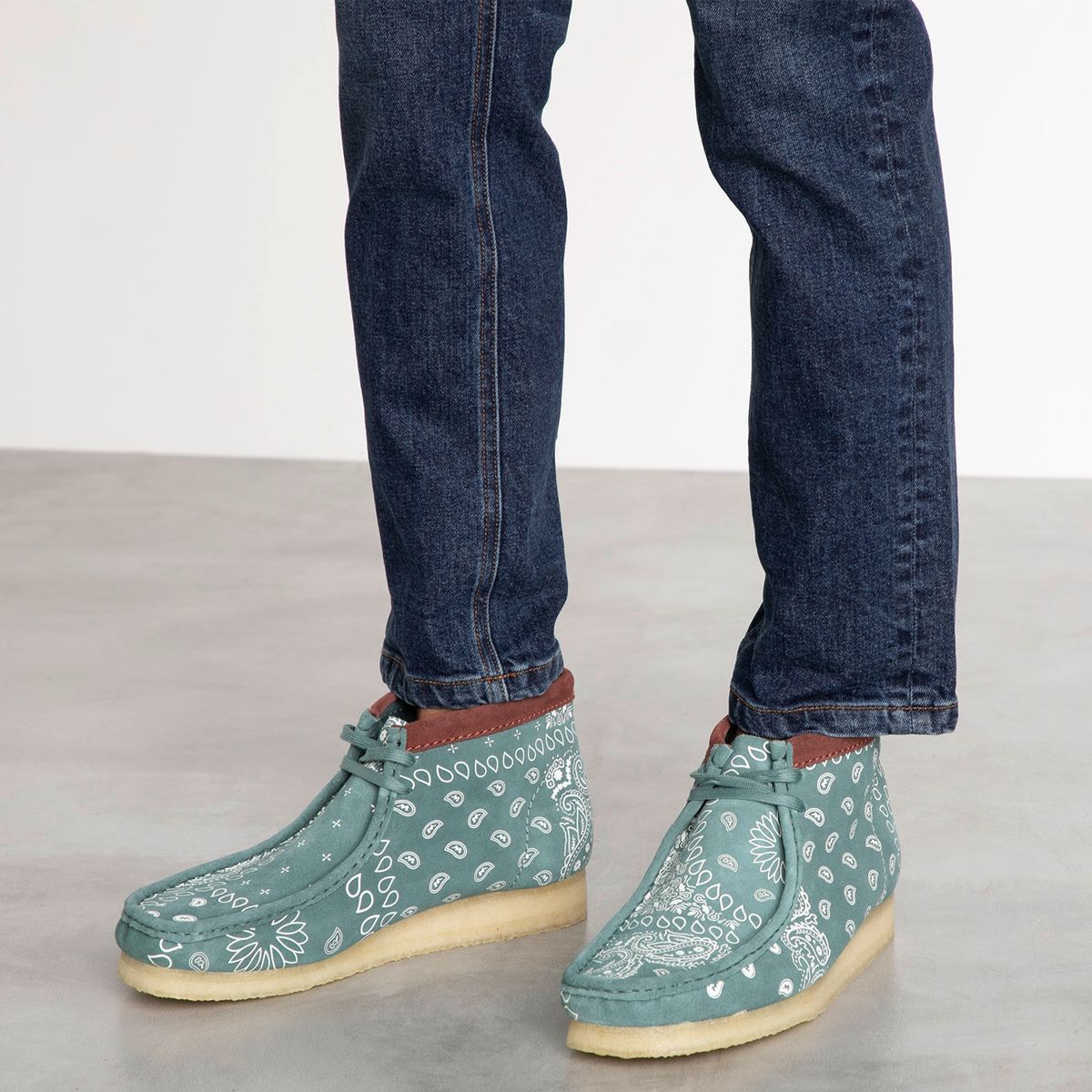 CLARKS - Zapato Casual Hombre Cuero Verde Clarks
