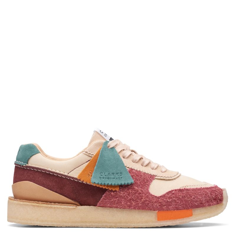 CLARKS - Zapatilla Urbana Mujer Cuero Multicolor Clarks