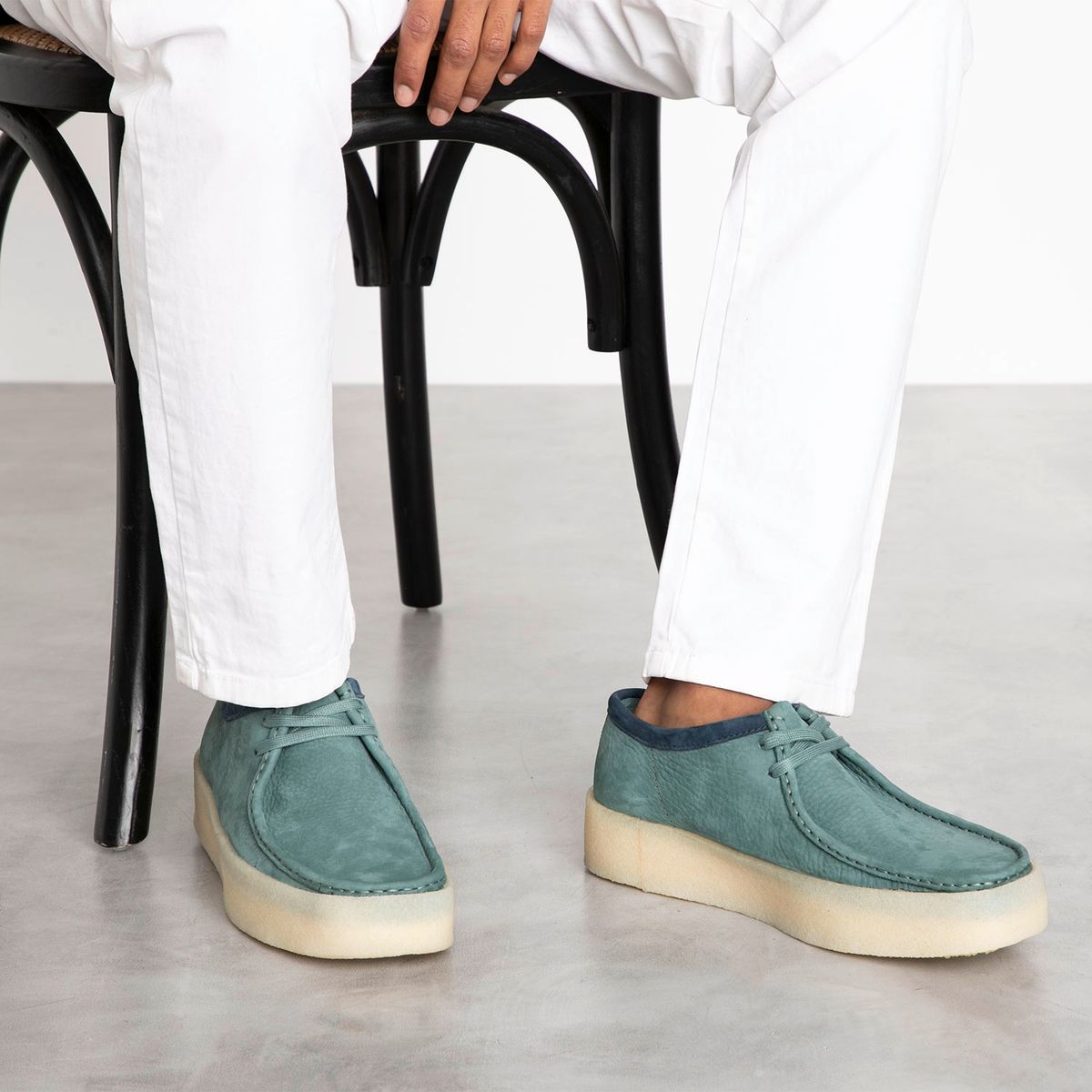CLARKS - Zapato Casual Hombre Cuero Verde Clarks