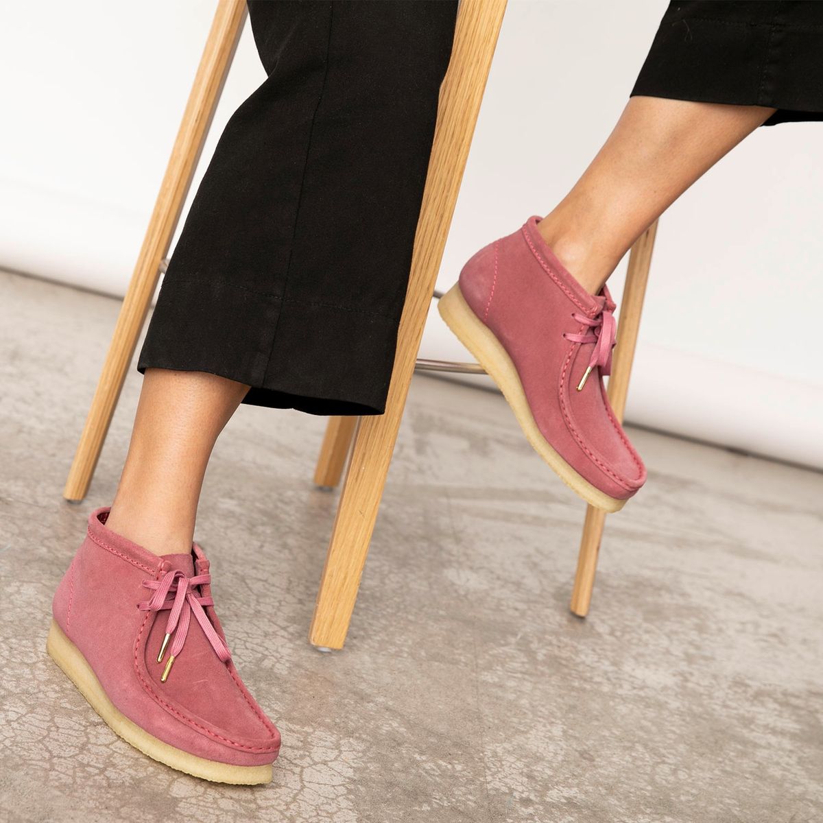 CLARKS - Zapato Casual Mujer Cuero Rosado Clarks