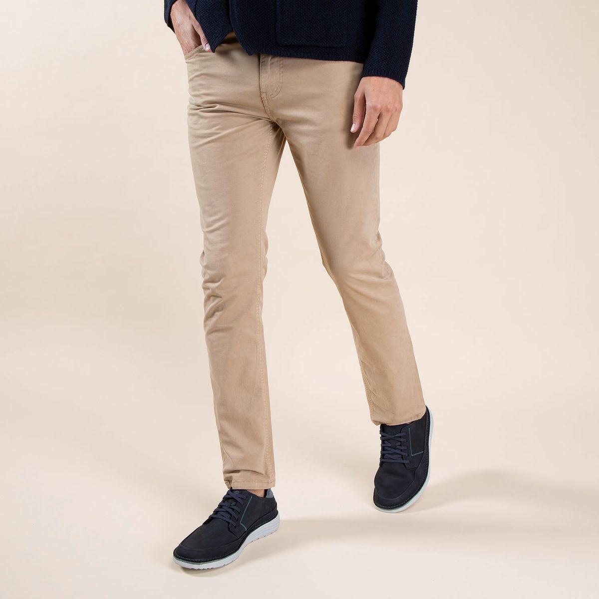 CLARKS - Zapato Casual Hombre Cuero Azul Clarks