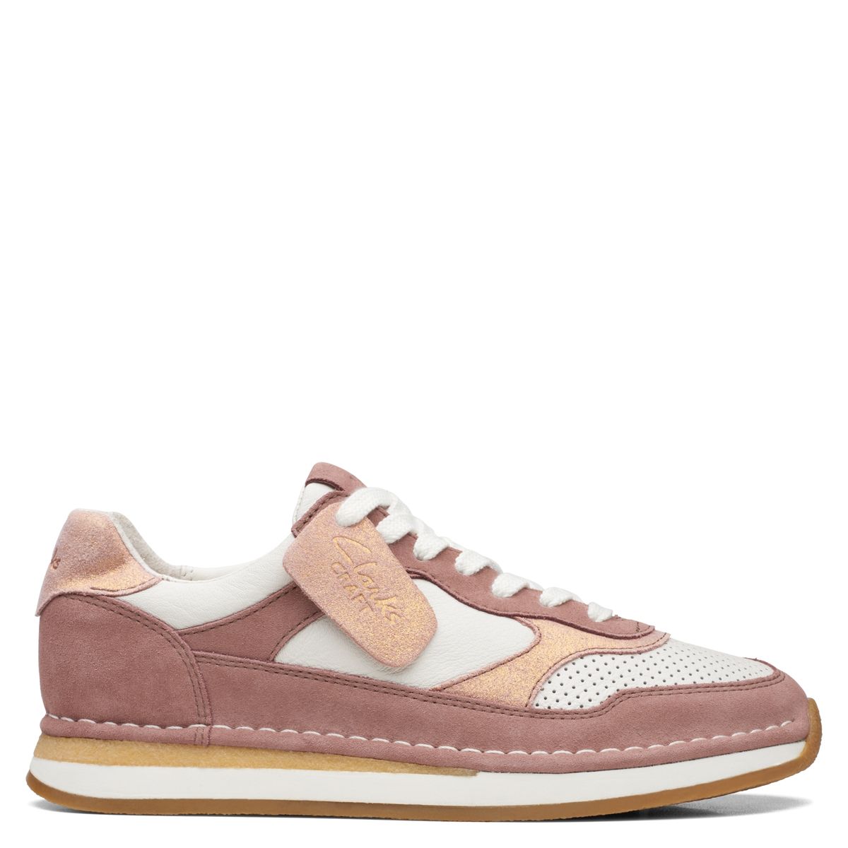 CLARKS - Zapatilla Urbana Mujer Cuero Café Clarks