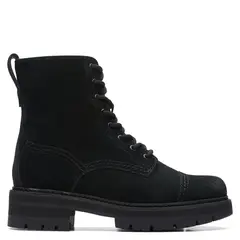 CLARKS - Botín Mujer Cuero Negro