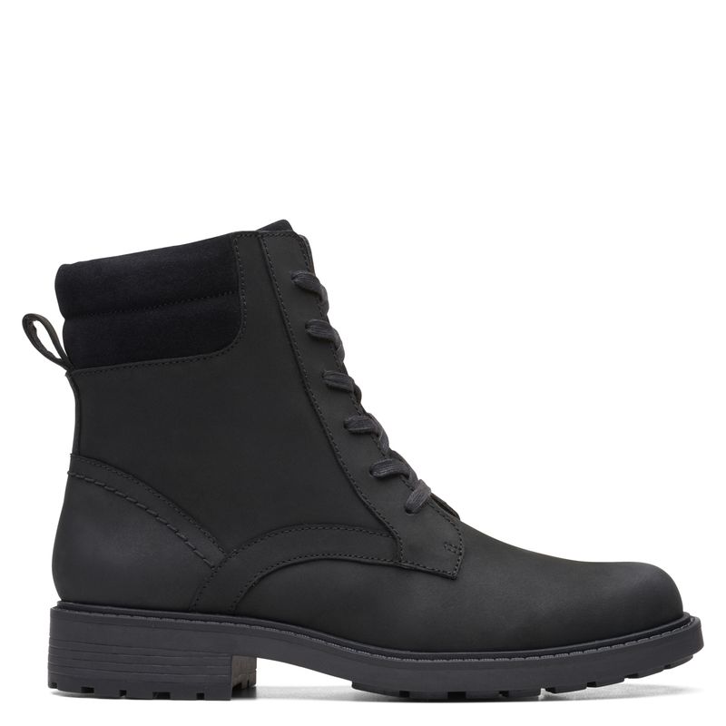 CLARKS - Botín Mujer Cuero Negro Clarks