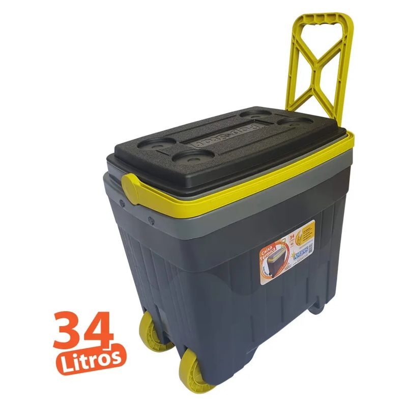 LIVE SPORT - Cooler Termico Con Ruedas 34 L Live Sports