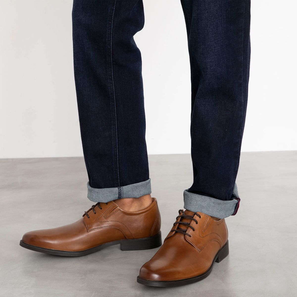 CLARKS - Zapato Formal Hombre Cuero Café Clarks