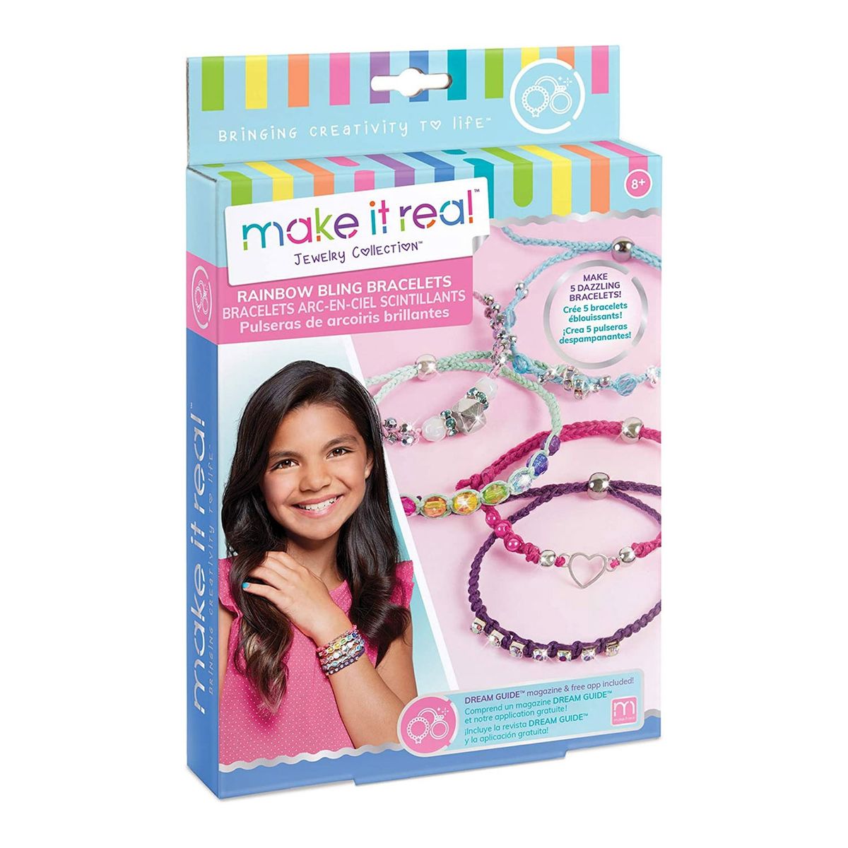MIR - Make It Real Set Para Hacer Pulseras Bling Arcoiris