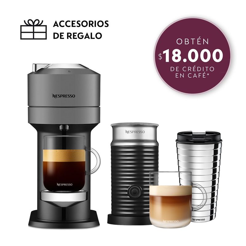 NESPRESSO - Cafetera Vertuo Next Pack Edición Limitada Titán