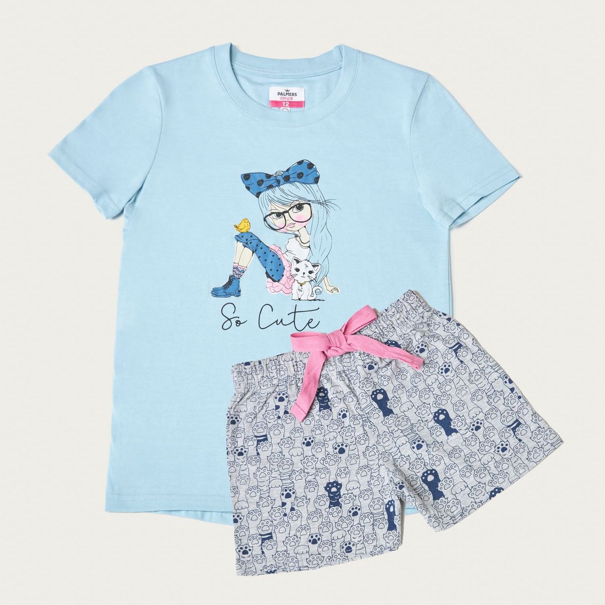 PALMERS - Pijama Corto Niña Algodón Palmers