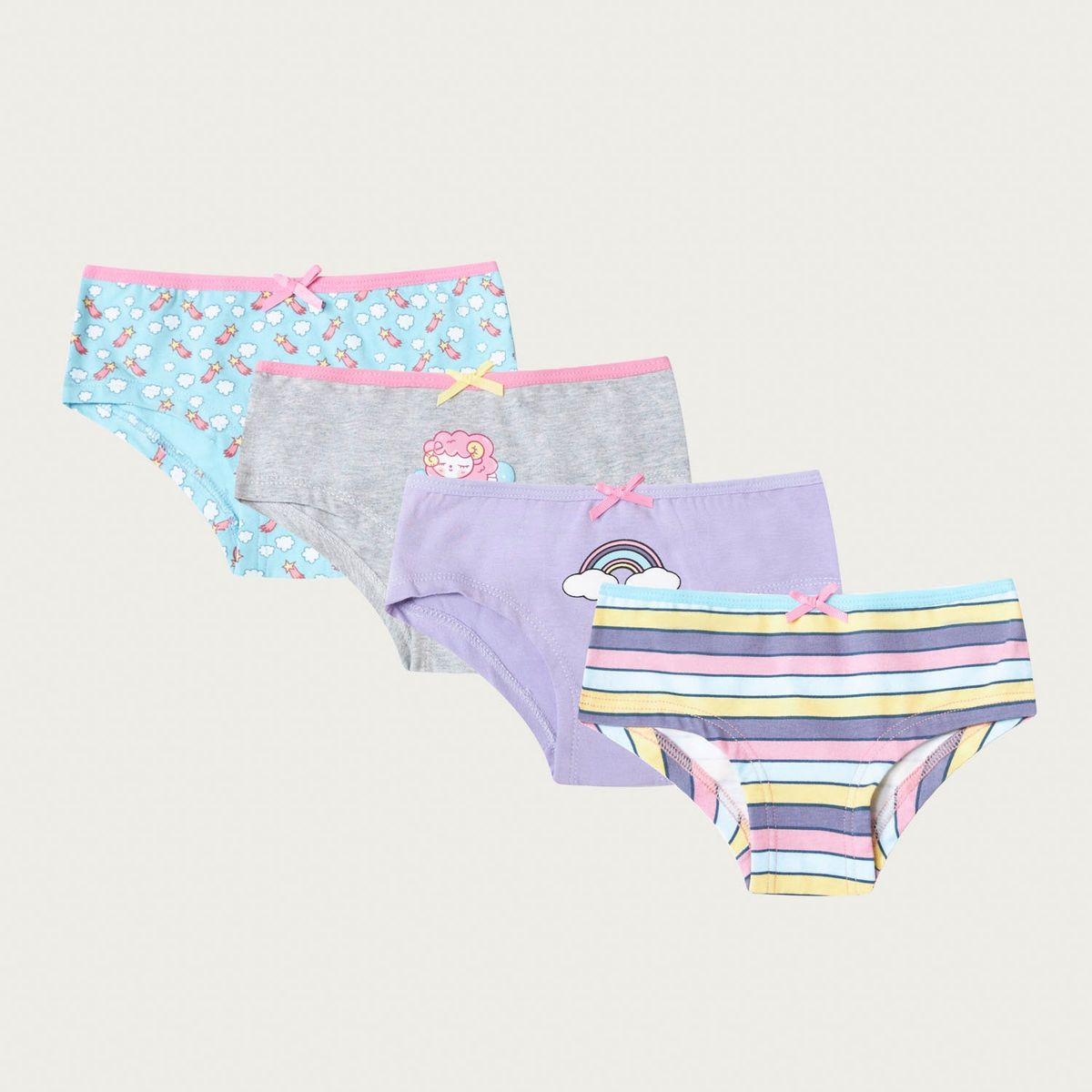 PALMERS - Pack de 4 Calzas Pantaletas Niña Palmers