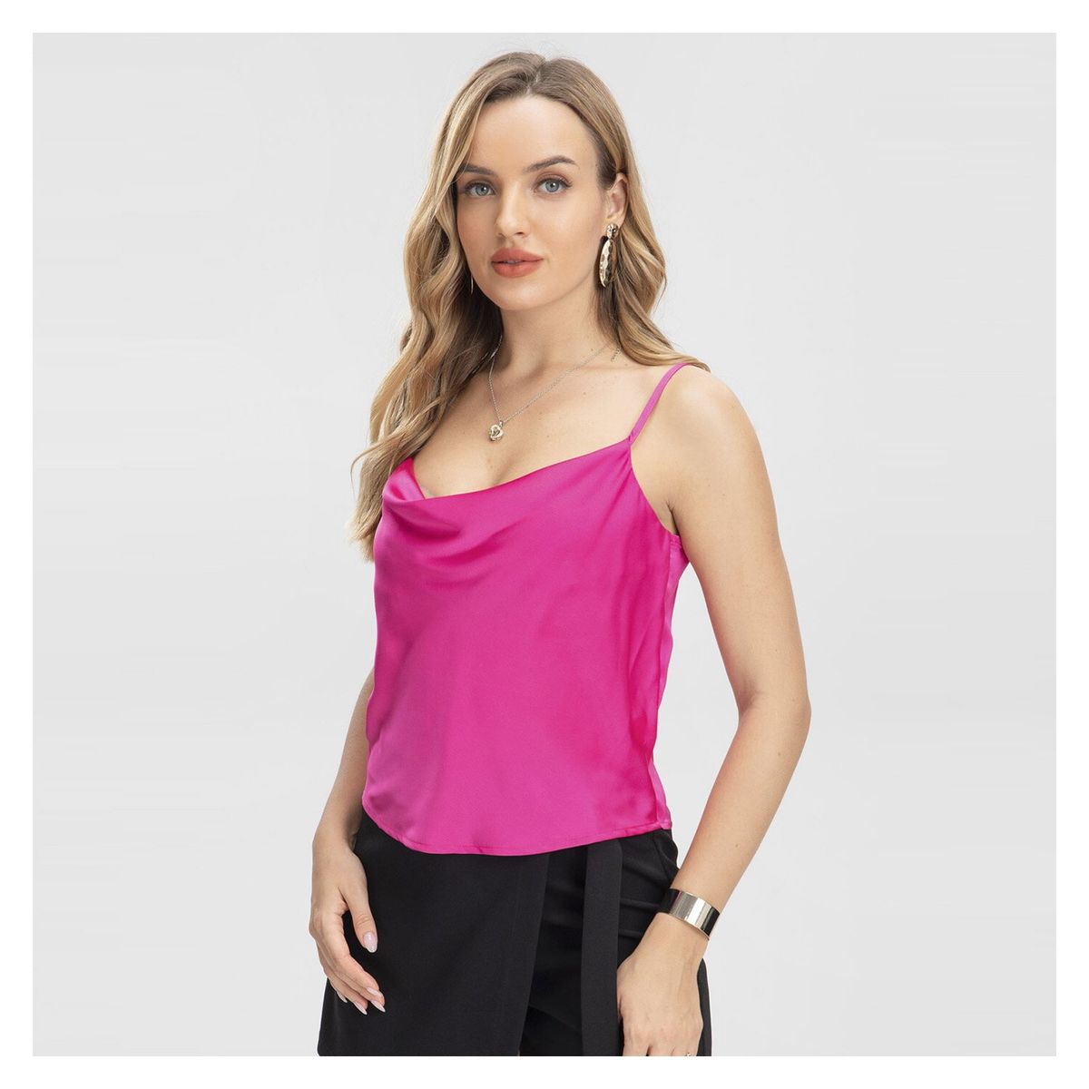 FASHION'S PARK - Blusa Pabilo Night Mujer Fucsia Claro