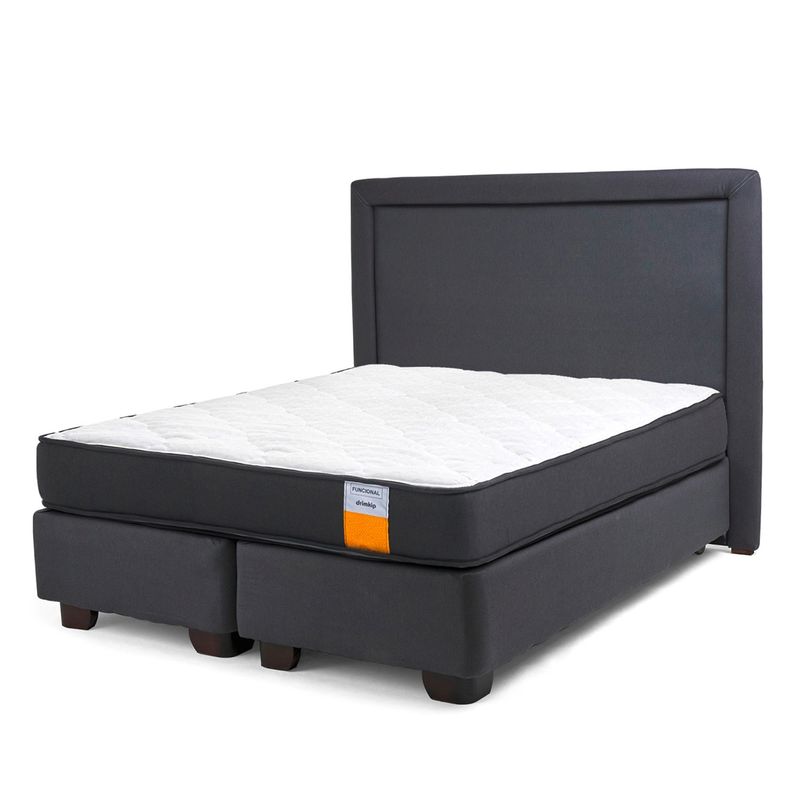 DRIMKIP - Cama Americana Funcional 2 Plazas Plus 150x200 Cm + Respaldo Drimkip