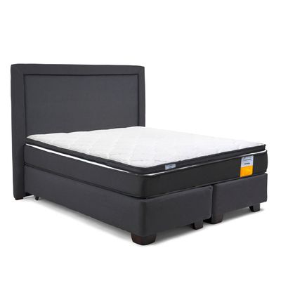 Imagen 2 del producto Cama Americana Funcional 2 Plazas Plus 150x200 Cm + Respaldo + Topper