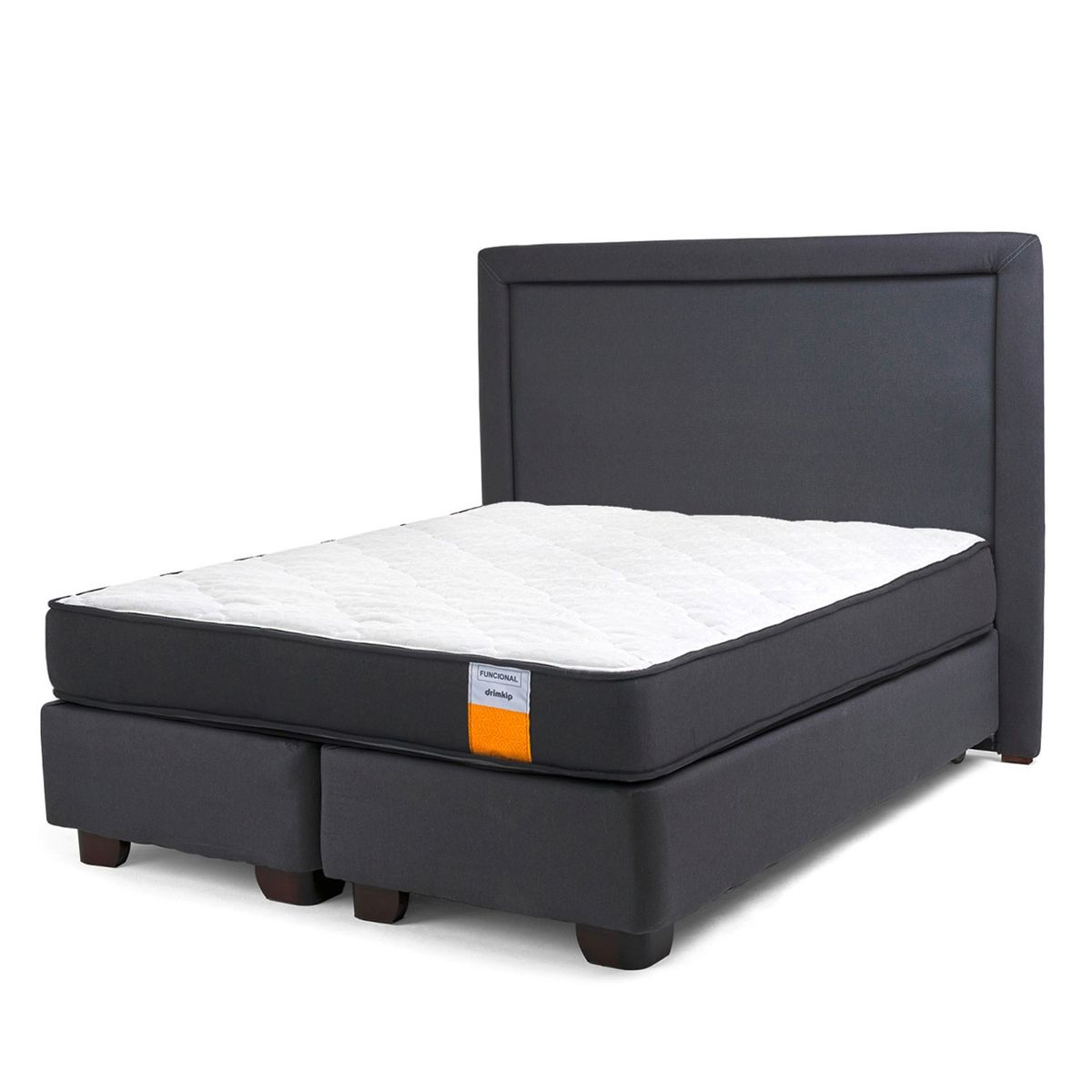DRIMKIP - Cama Americana Funcional Full 137X190 Cm + Respaldo  Drimkip