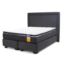 DRIMKIP - Cama Americana Funcional Full 137x190 Cm + Respaldo + Topper