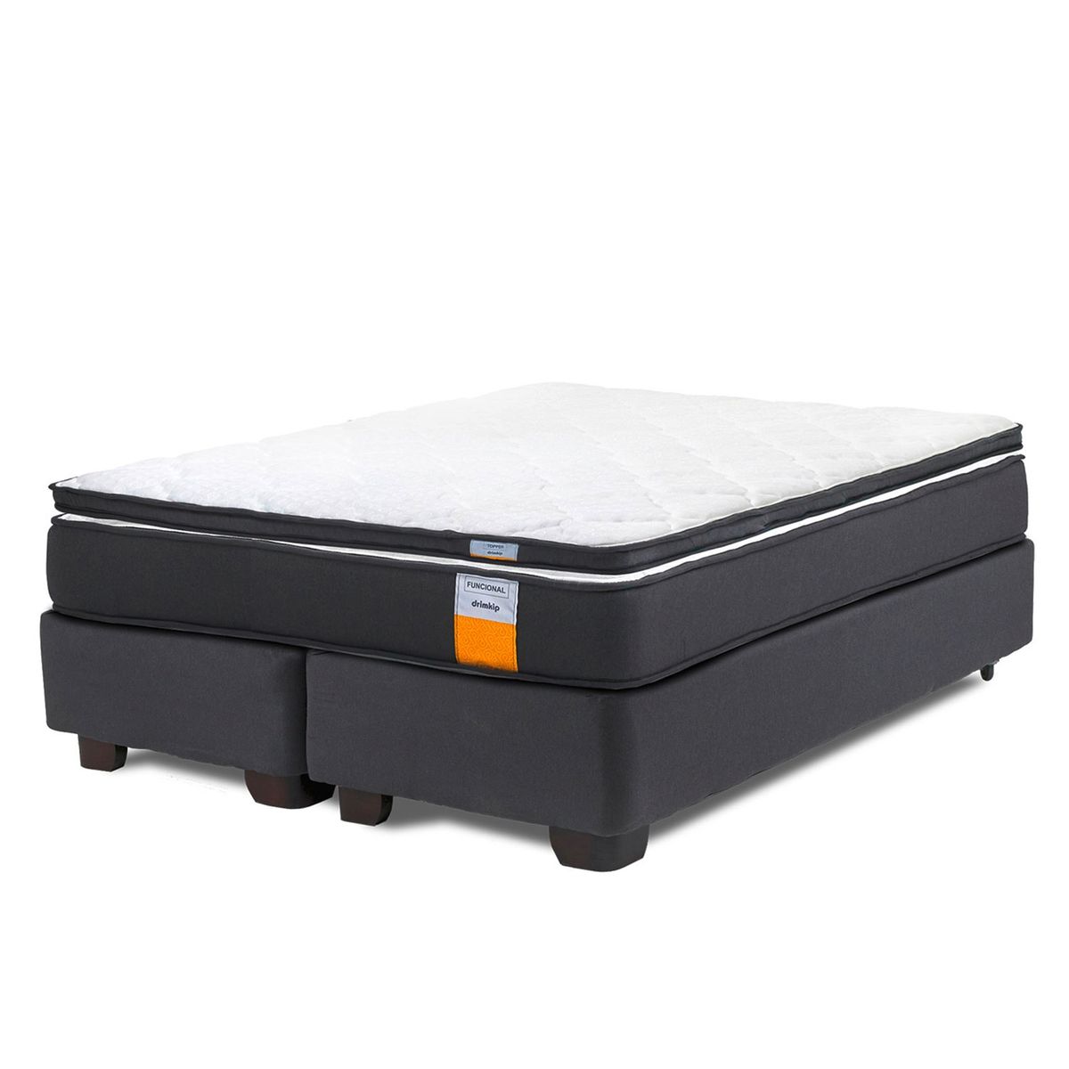 DRIMKIP - Cama Americana Funcional Ful 137x190 Cml + Topper Drimkip