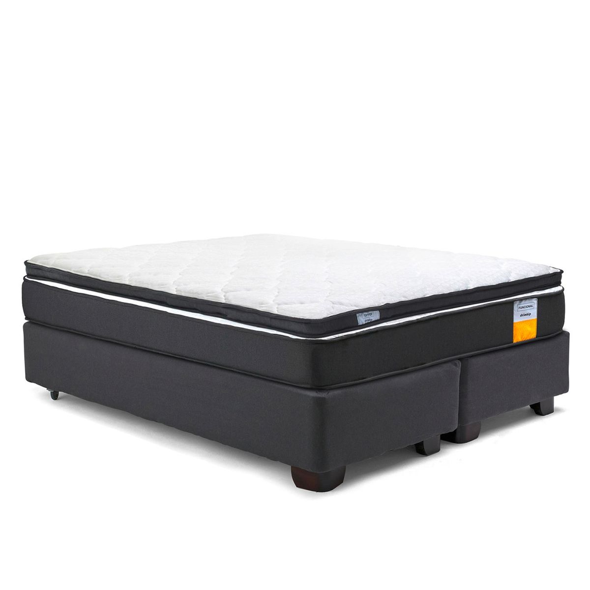 DRIMKIP - Cama Americana Funcional Ful 137x190 Cml + Topper Drimkip