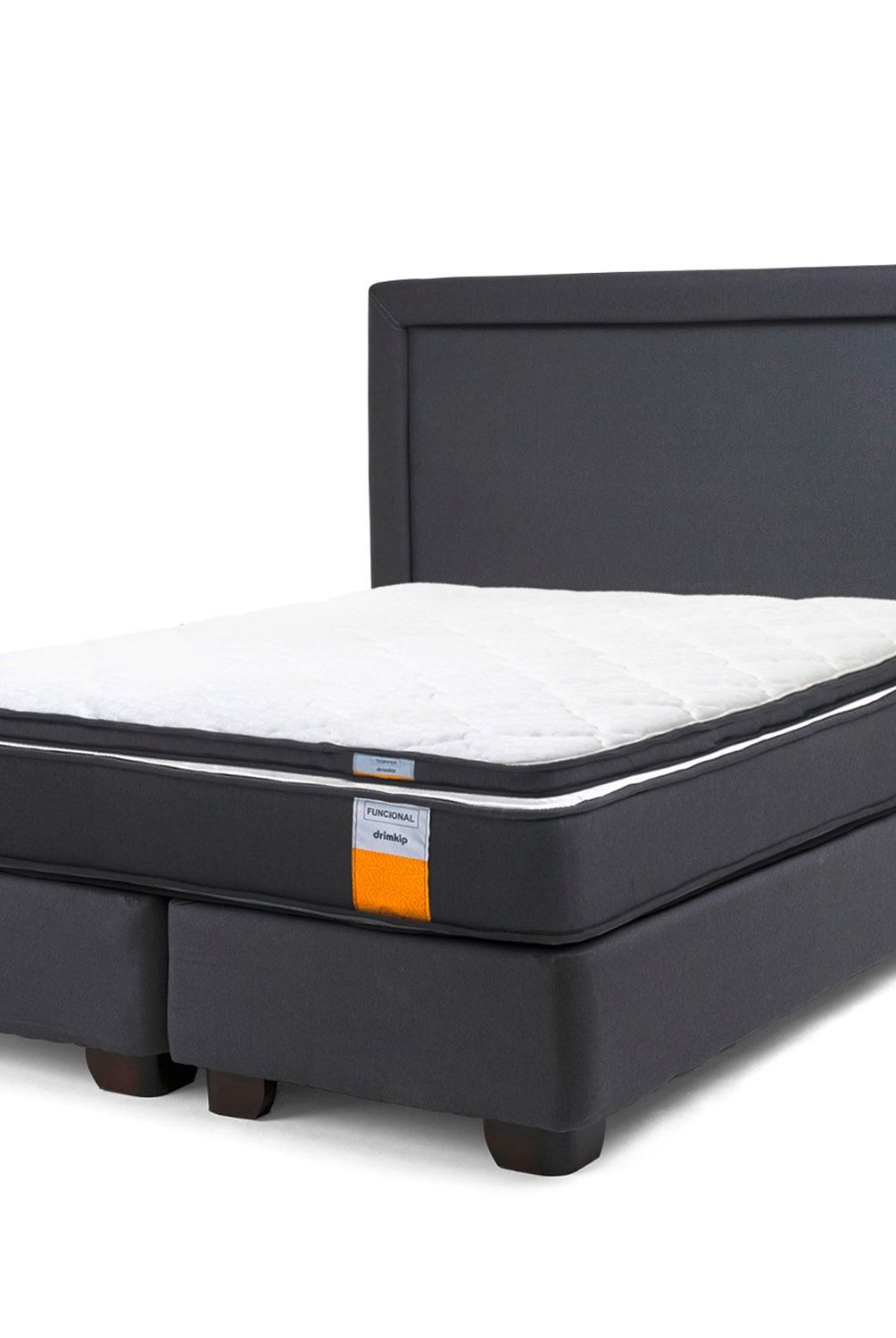 DRIMKIP - Cama Americana Funcional Queen + Respaldo Drimkip
