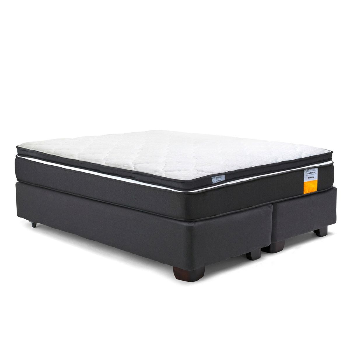 DRIMKIP - Cama Americana Funcional Queen 160x200 Cm + Topper Drimkip
