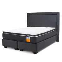 Cama Americana Funcional Super King 200x200 Cm + Respaldo + Topper