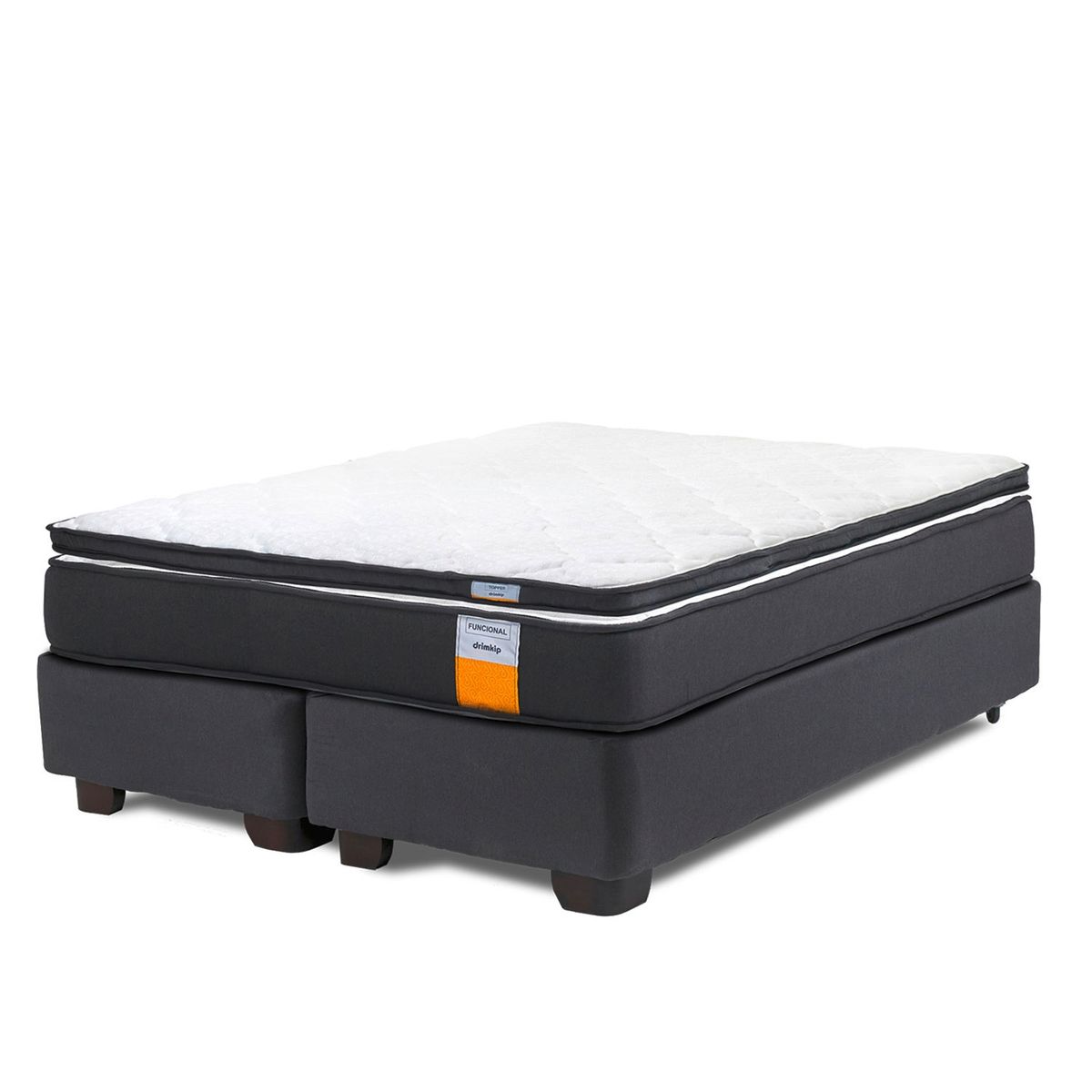 DRIMKIP - Cama Americana Funcional Super King 200x200 Cm + Topper Drimkip