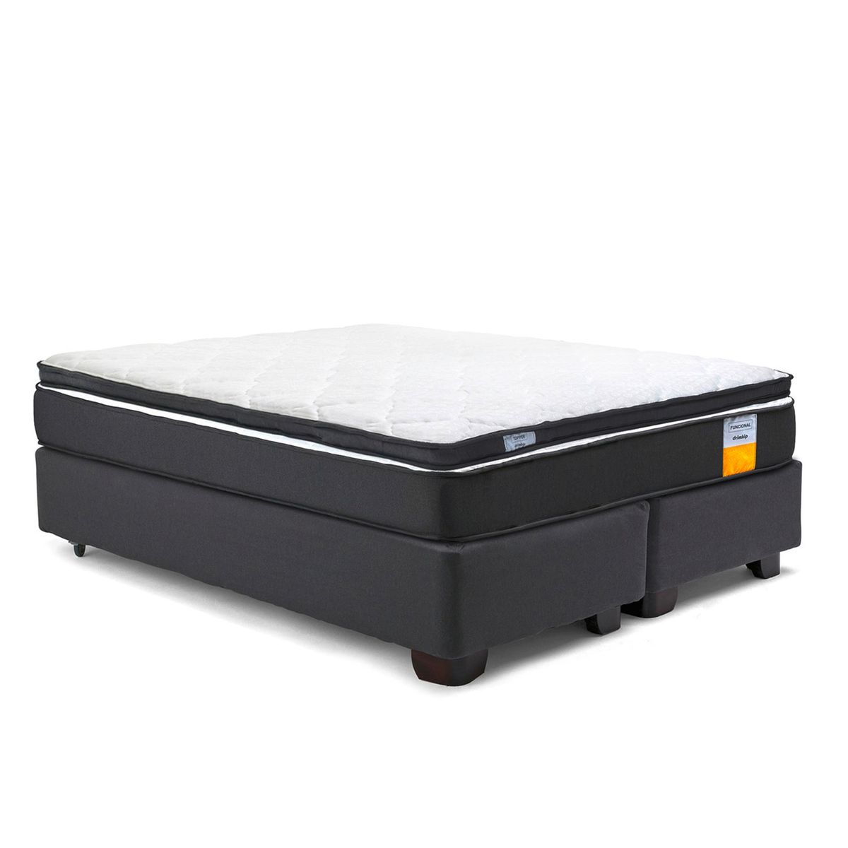DRIMKIP - Cama Americana Funcional Super King 200x200 Cm + Topper Drimkip