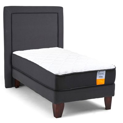 Imagen 2 del producto Cama Europea Funcional 1 Plaza 90x190 Cm + Respaldo