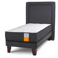 Cama Europea Funcional 1.5 Plazas 105x190 Cm + Respaldo