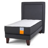 Cama Europea Funcional 1.5 Plazas Plus 105x200 Cm + Respaldo