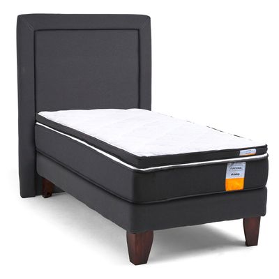 Imagen 2 del producto Cama Europea Funcional 1.5 Plazas Plus 105x200 Cm + Respaldo + Topper