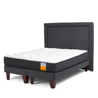 Cama Europea Funcional 2 Plazas 150x190 Cm + Respaldo