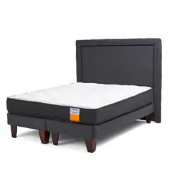 DRIMKIP - Cama Europea Funcional 2 Plazas 150x190 Cm + Respaldo