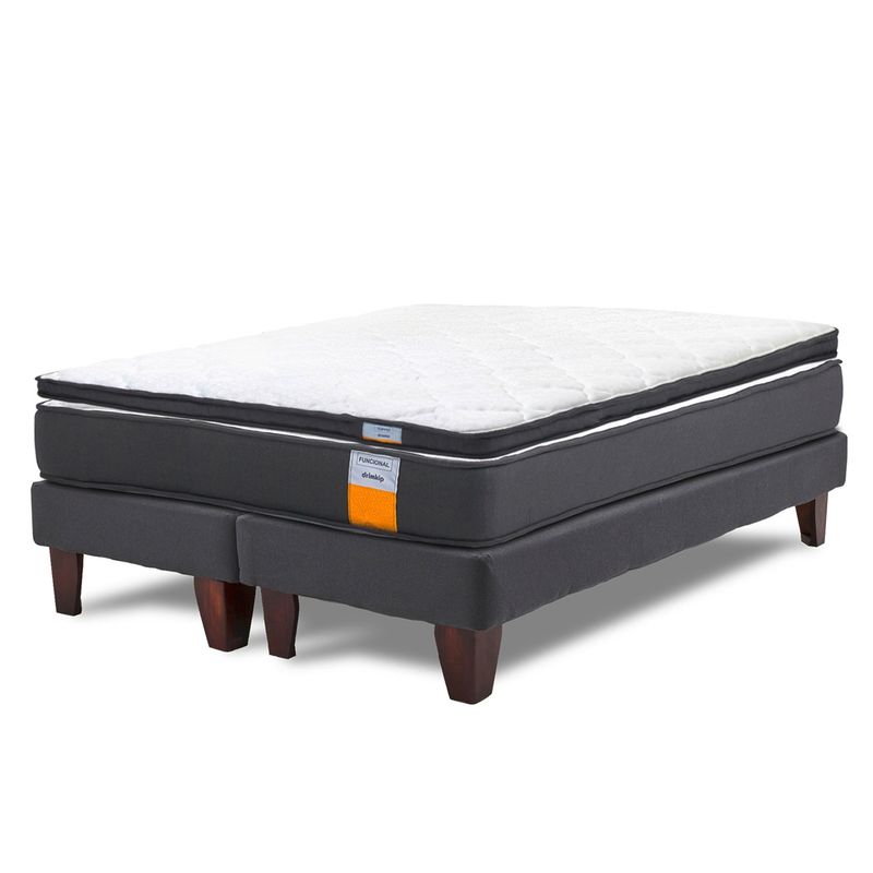 DRIMKIP - Cama Europea Funcional 2 Plazas 150x190 Cm + Topper Drimkip