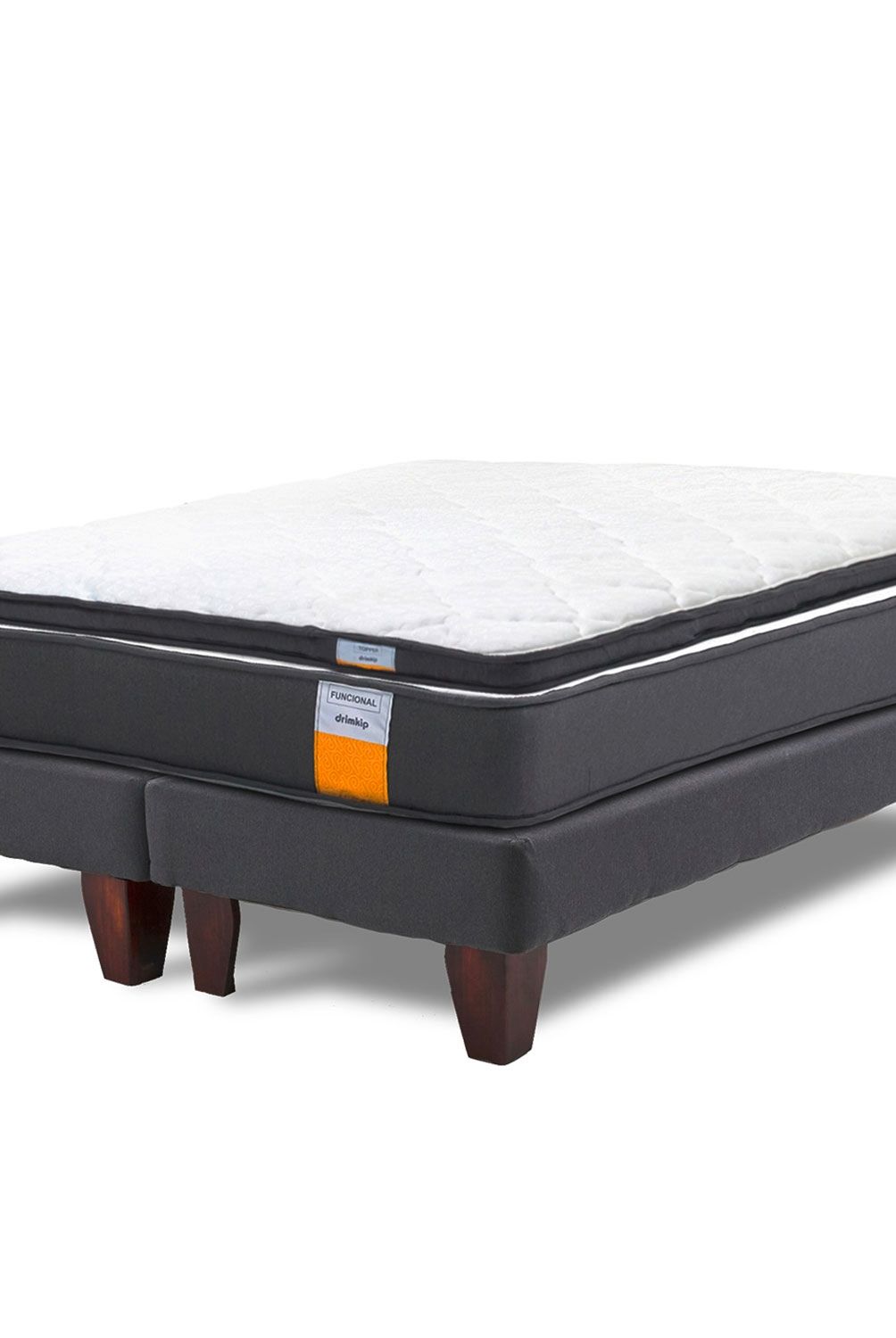 DRIMKIP - Cama Europea Funcional Full 137x190 Cm + Topper Drimkip