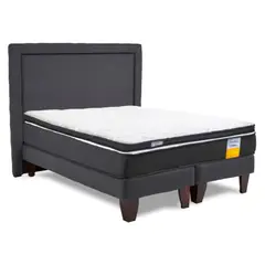 DRIMKIP - Cama Europea Funcional Super King 200x200 Cm + Respaldo + Topper