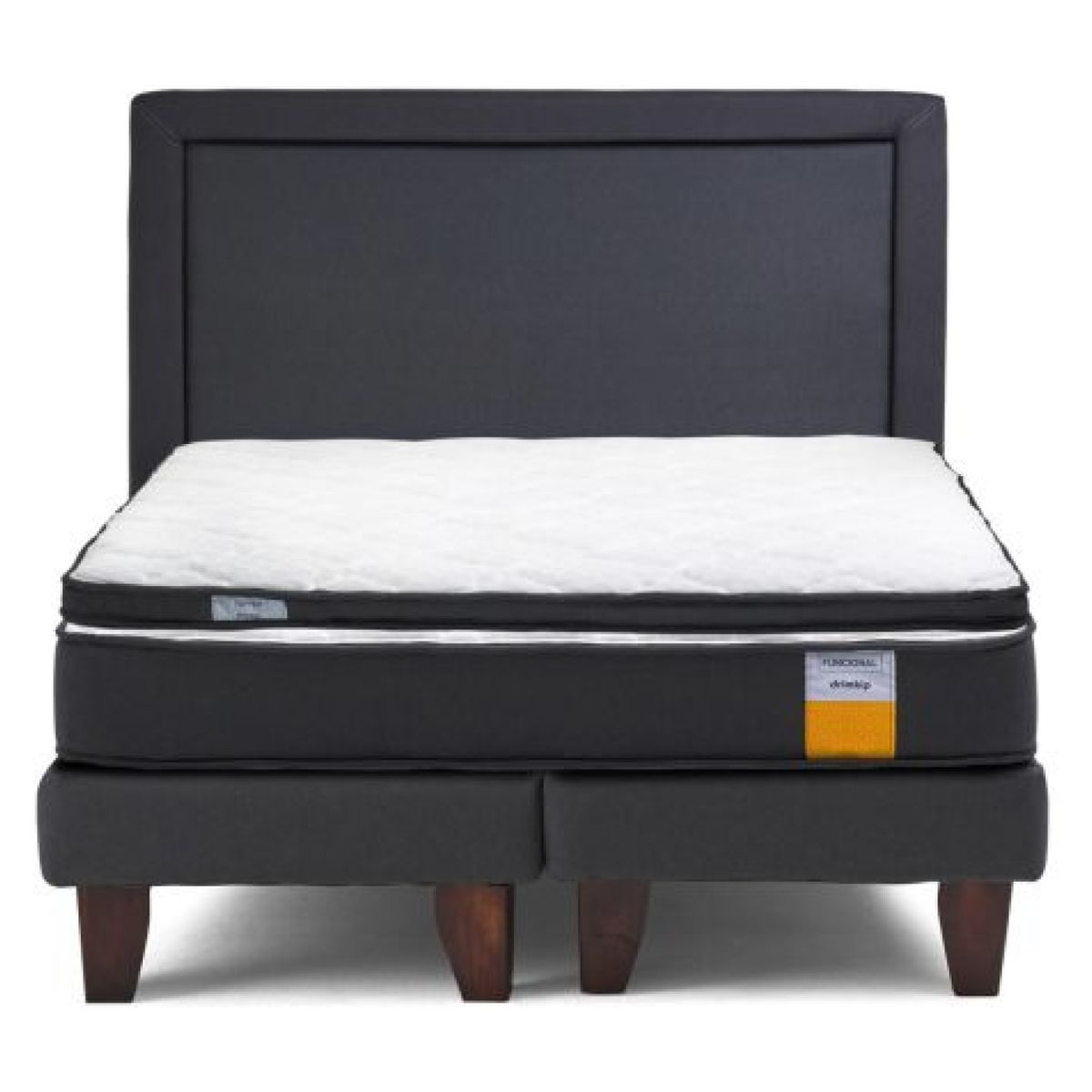 DRIMKIP - Cama Europea Funcional Super King 200x200 Cm + Respaldo + Topper Drimkip
