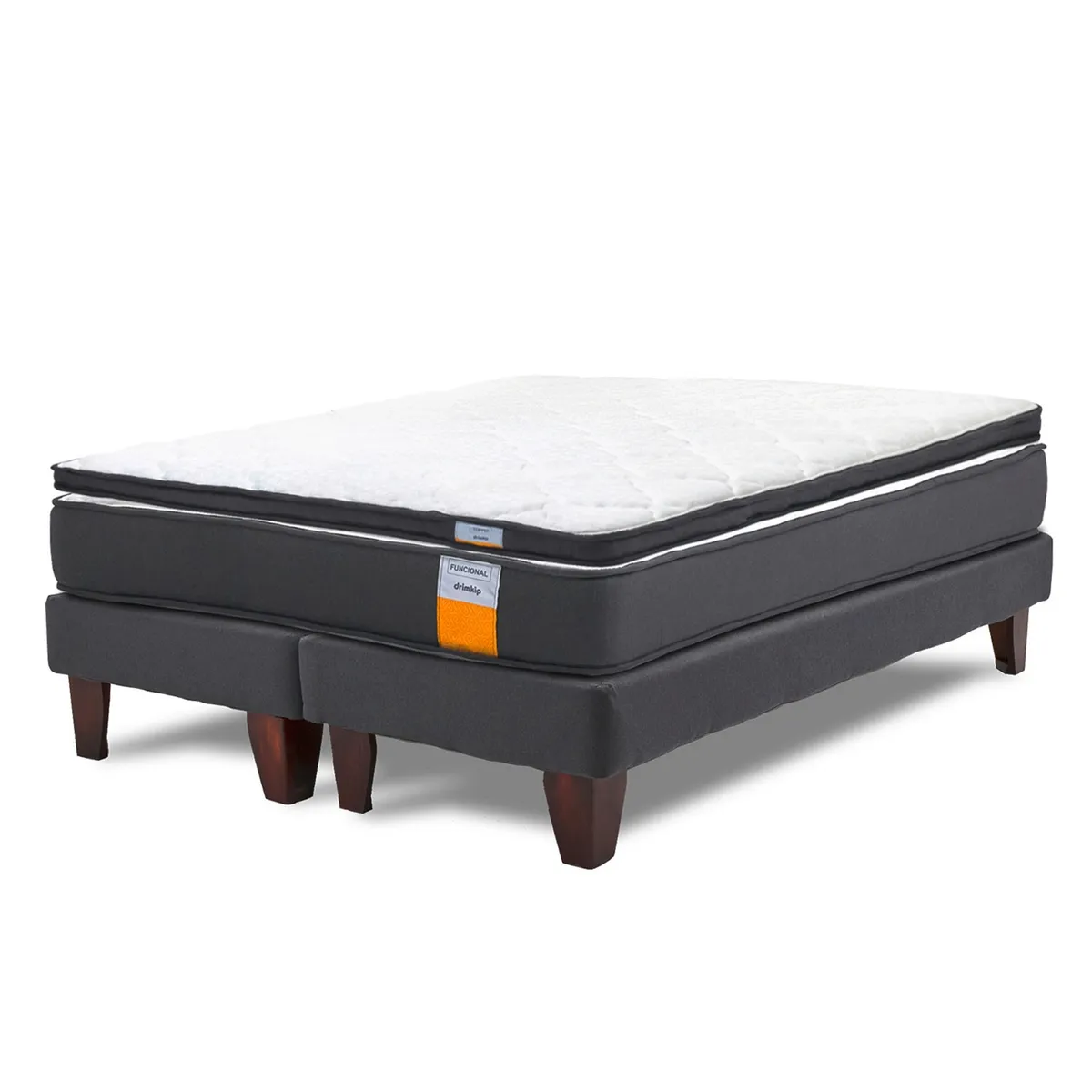 DRIMKIP - Cama Europea Funcional Super King 200X200 Cm + Topper  Drimkip