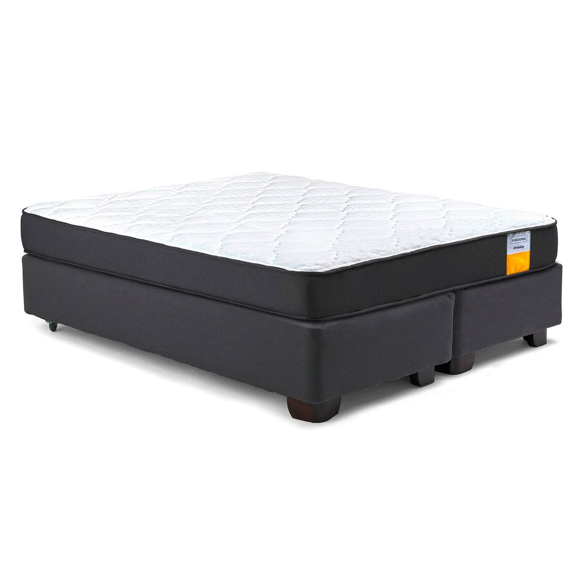 DRIMKIP - Cama Americana Funcional Full X 1.90T Base Dividida Drimkip