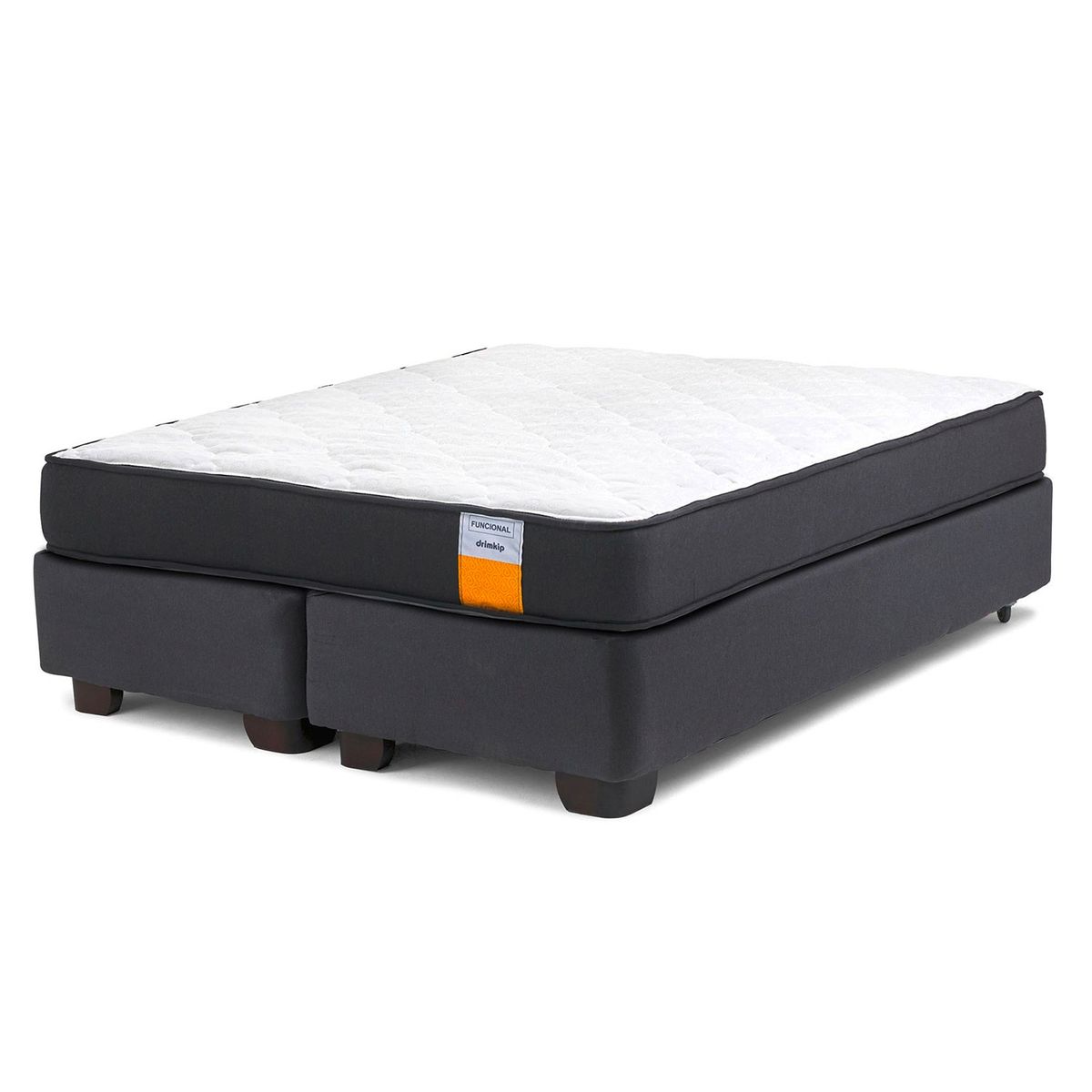 DRIMKIP - Cama Americana Funcional Full X 1.90T Base Dividida Drimkip